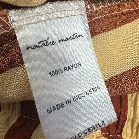 Natalie Martin Jasper shorts Thick Stripe cocoa Butter S NWOT - Picture 5 of 5